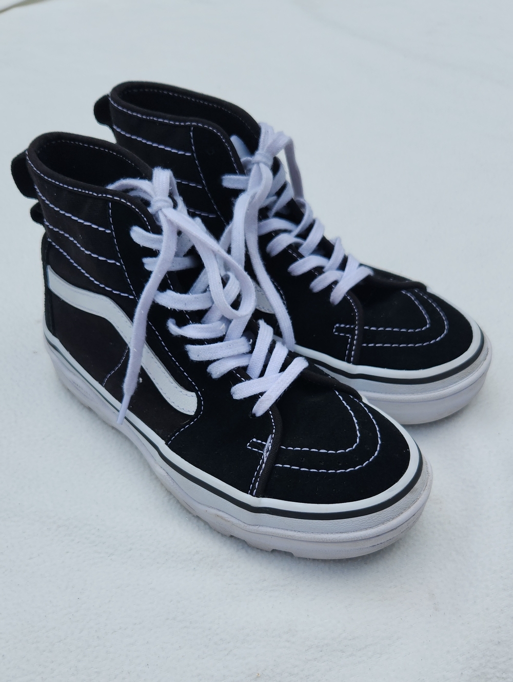 Vans Sk8-Hi Black White High Top Skate Sneakers Unisex Sz 6